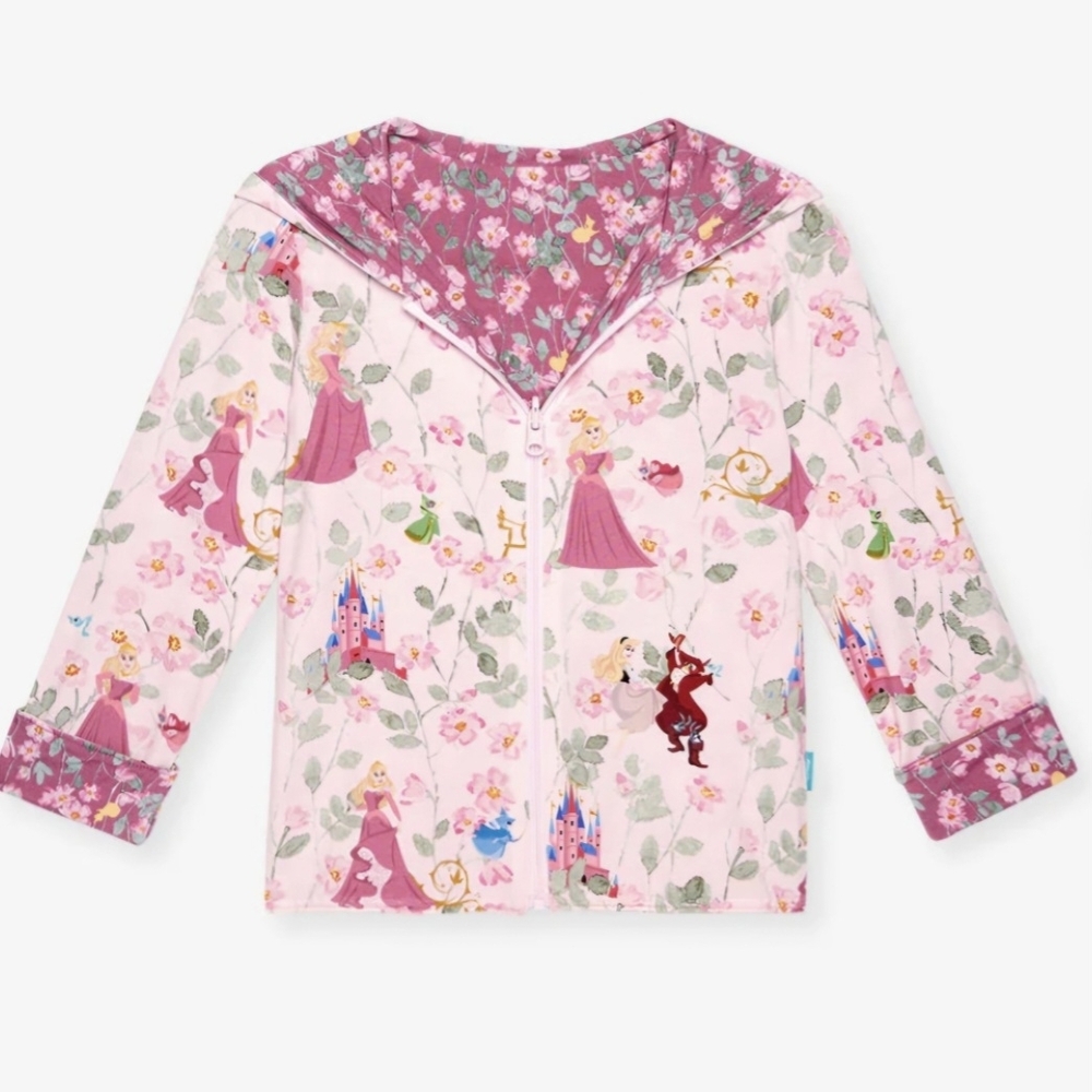 Posh Peanut Disney Princess Aurora Reversibile Jacket 5T/6T NIB